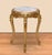 Beautiful small round Louis XVI white marble top table gilded with real gold leaves hand crafted real beechwood....