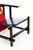 Wood Red and Blue Chair by Gerrit Rietveld for Cassina For Sale - Image 7 of 8