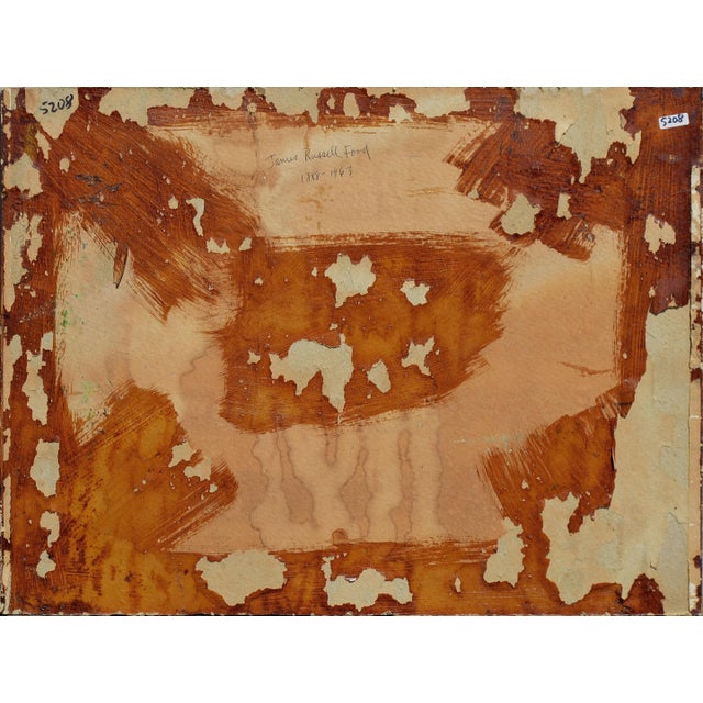 Mid Century Rocky Stream Impressionist Landscape by James Russell Ford For Sale - Image 4 of 4