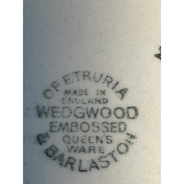 Vintage Wedgewood Embossed Queen’s Ware Pitcher For Sale - Image 6 of 8