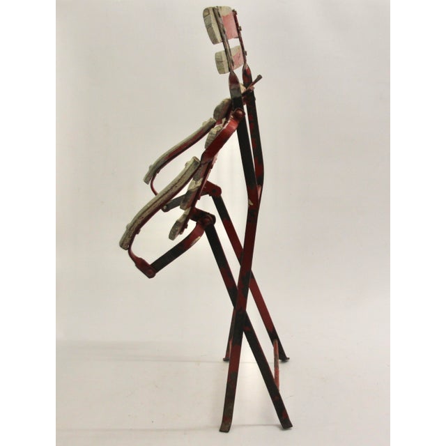 French Children's Garden Folding Chair, 1930s For Sale - Image 6 of 12