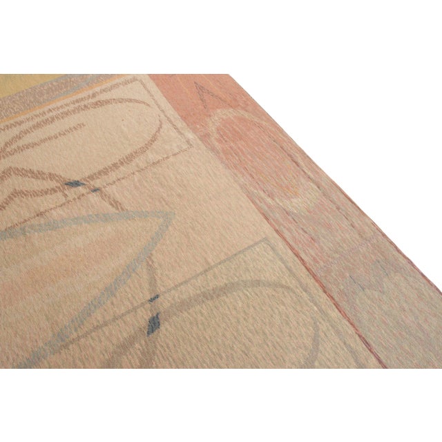 Rug & Kilim Vintage Van Campen Style Needlepoint in Polychromatic Patterns by Rug & Kilim For Sale - Image 4 of 5