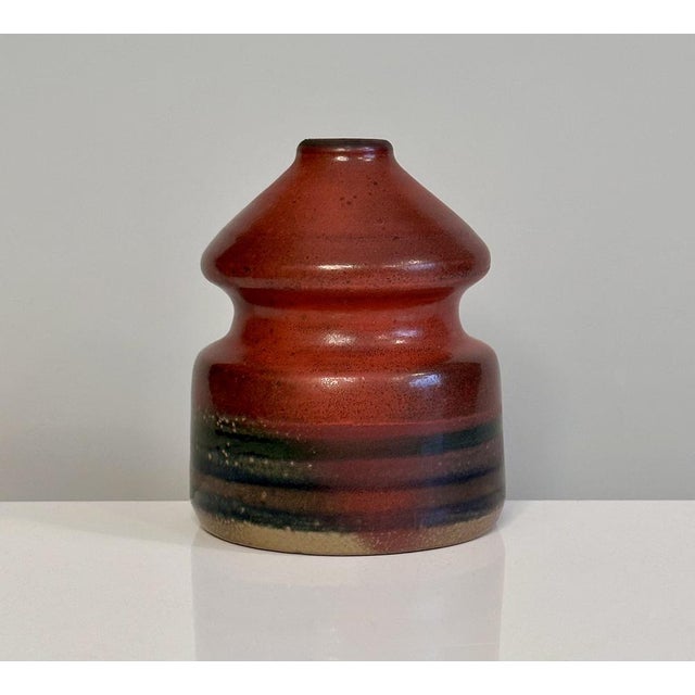 Beige Sculptural Studio Ceramic Art Vase by Jürgen Riecke, Germany, 1960s For Sale - Image 8 of 12