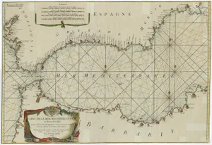 Large Antique Map of the Mediterranean, 1770