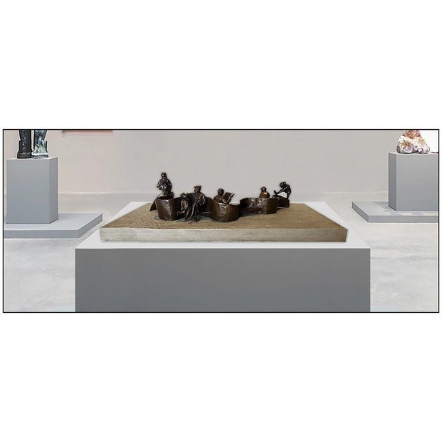 The artwork here, "Park Place Maquette", is a wonderful depiction of figures sitting on an undulating bench, that was...