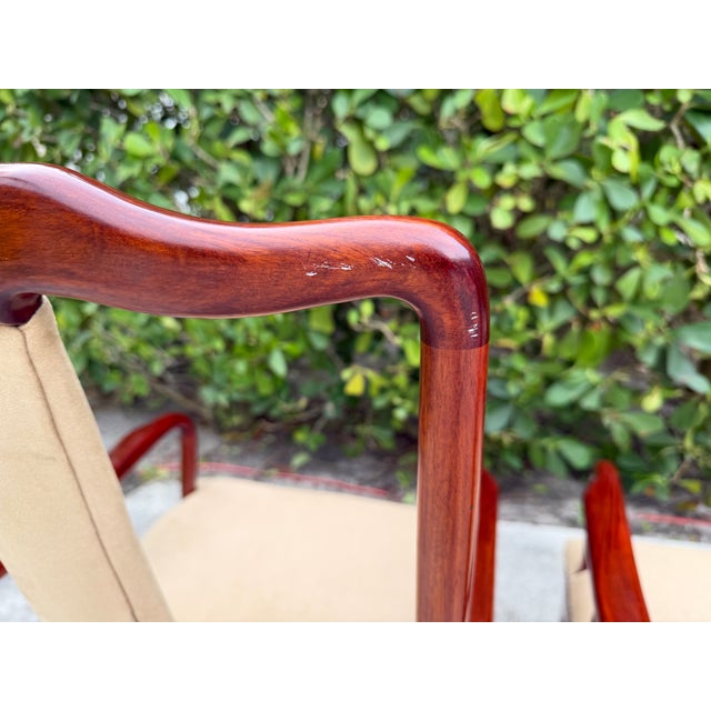 Vintage Chinese Ming Style Rosewood Official’s Hat Armchairs, Pair For Sale - Image 15 of 18