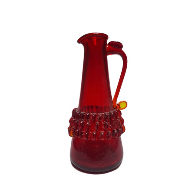 Pitcher by J. Słuczan-Orkusz for Cracow Institute for Glassworks, Poland, 1970s For Sale - Image 16 of 16