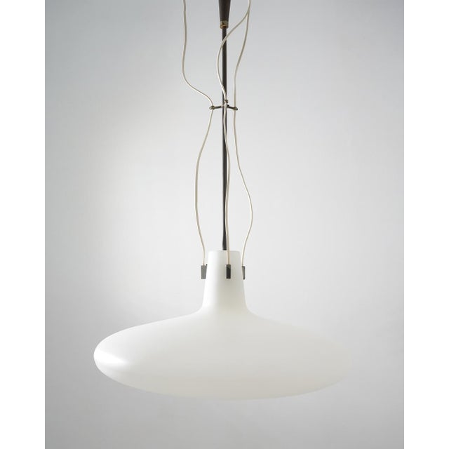 Glass and Brass Pendant by Bruno Chiarini, 1950s For Sale - Image 4 of 14