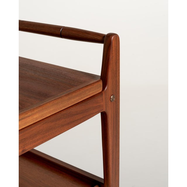 Wood Swedish Teak Trolley by Erik Gustafssons Möbelfabrik, 1950s For Sale - Image 7 of 12
