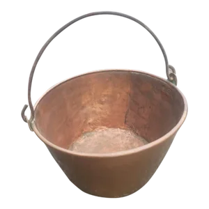 1920s Copper Cauldron Pot, Planter