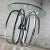 Metal 1970’s Mid-Century Modern to Modern End or Side Table Barrel Shaped Chrome Base & Round Glass Top For Sale - Image 7 of 12