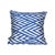 Blue Leaf Ikat Pillow For Sale - Image 4 of 4
