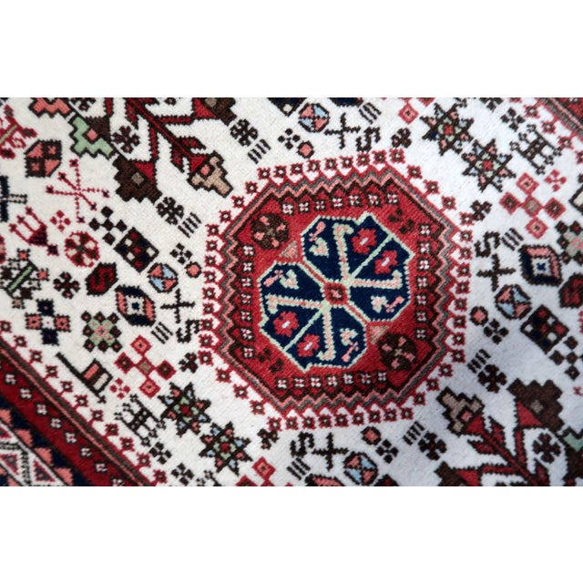 1960s 1960s, Handmade Vintage Persian Gashkai Rug 2' X 3.4' For Sale - Image 5 of 12