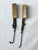 Vintage 1990s Brutalist Brass Gunmetal Chain Fringe Dangle Earrings, Pair For Sale - Image 10 of 11