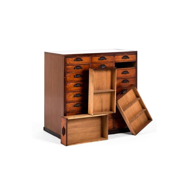 Vintage English Haberdashery Drawers For Sale - Image 10 of 13