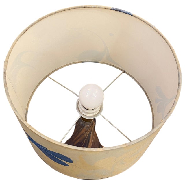 Mid-Century Modern Vintage Blue Lamp from Val Saint Lambert, 1960s For Sale - Image 3 of 5