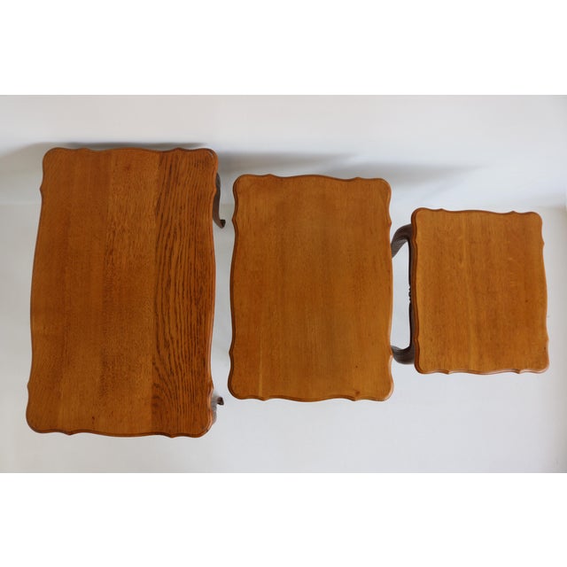 Louis XV Style Nesting Tables, 1960s, Set of 3 For Sale - Image 9 of 12