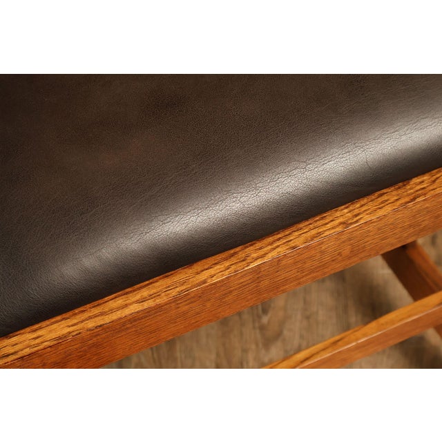 Stickley Mission Collection Set of Eight Oak Spindle Dining Chairs For Sale - Image 16 of 18