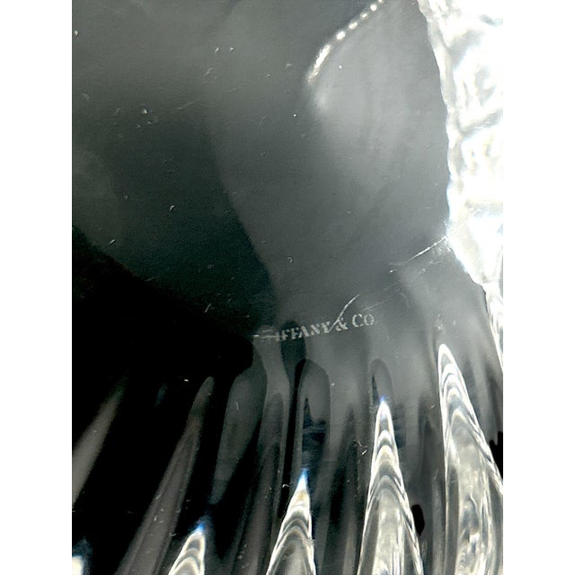 Tiffany & Co Fluted Crystal Bowl With Heart Shaped Edge For Sale In Los Angeles - Image 6 of 6