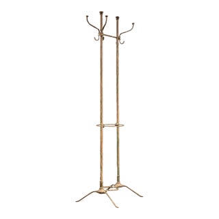 Early 20th Century Industrial Metal Hall Tree For Sale