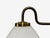 Swedish Modern, Double Wall Sconce, Brass, Glass, Sweden, 1980s For Sale In New York - Image 6 of 8