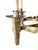 Gold Arts and Crafts Golden Hand-Forged Six-Light Iron Chandelier, Germany, 1920s For Sale - Image 8 of 18
