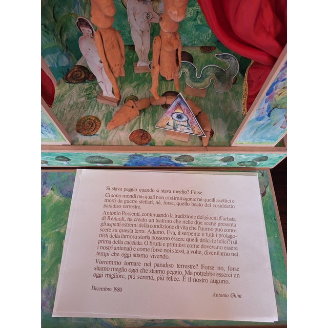Antonio Possenti Garden of Eden Playhouse, Construction (wood, cardboard, terracotta, and fabric), 46 x 44 x 26 cm, e.g....