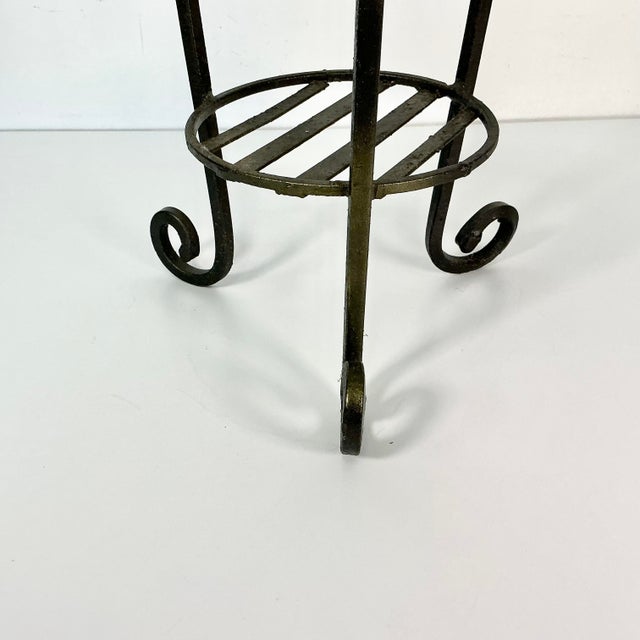 Late 20th C Boho Chic Grape Cluster Metal Plant Stand. For Sale - Image 10 of 11
