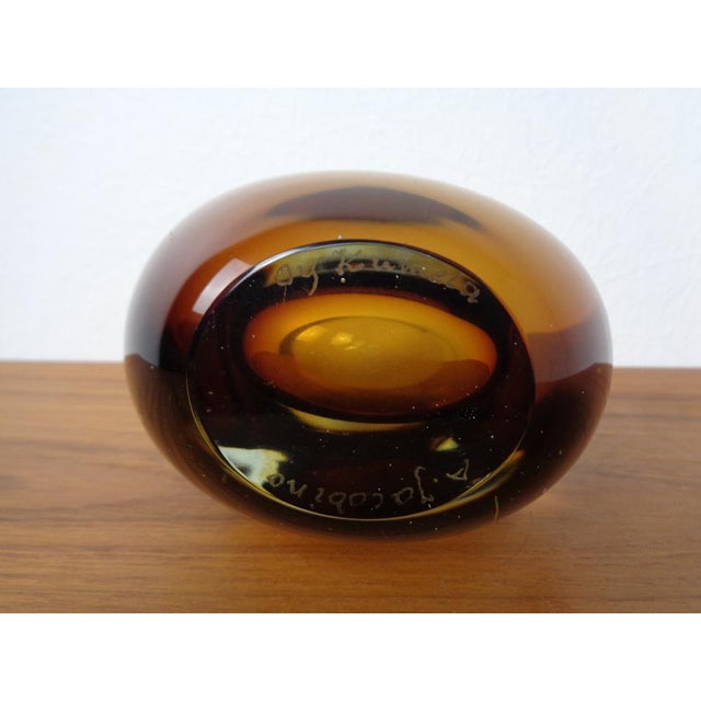 Finnish Glass Vase by Armando Jacobino for Oy Kumela, 1950s For Sale - Image 13 of 15