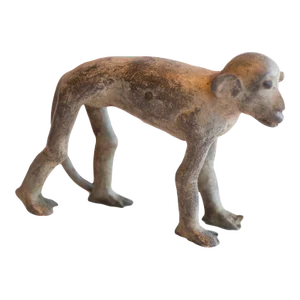 Vintage African Monkey Sculpture