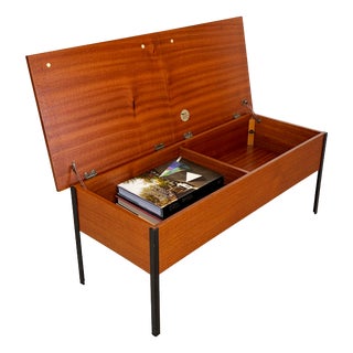 Teak Coffee Table with Storage from Myer Twin, 1970s For Sale