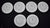 Set of 6 Antique Minton for Tiffany Hand Painted Fish Cabinet Plates Gold Rim For Sale - Image 12 of 18