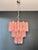 Large Pink Murano Glass 3-Tier Tube Chandelier, 1990s For Sale - Image 10 of 18