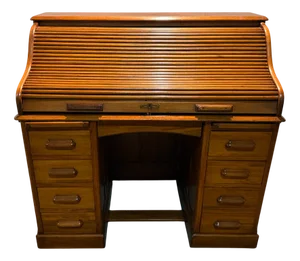 Roller Shutter Desk, 1890s