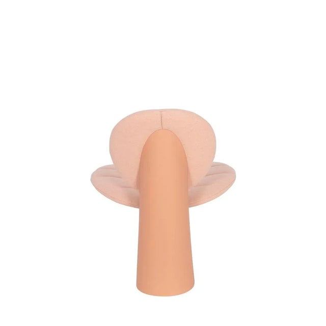 Pilota Rose Wool Beige Red Lounge Chair by Pulpo For Sale - Image 4 of 6