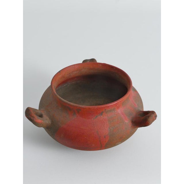 Studio Pottery Earthenware Ceramic 3-Handled Vessel For Sale - Image 18 of 18