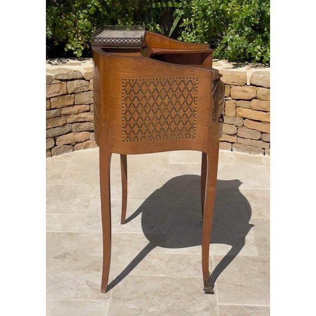 Louis XV / Louis XVI Transition Marquetry Desk For Sale - Image 10 of 13