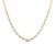 14K Yellow Gold 4/5 Cttw Diamond Cluster and Bar Set Link 3.5 MM Chain Necklace (G-H Color, VS1-VS2 For Sale