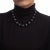 Modern Late 20th Century Tiffany & Co. Onyx Necklace Paloma Picasso Sterling Silver Orb For Sale - Image 3 of 4