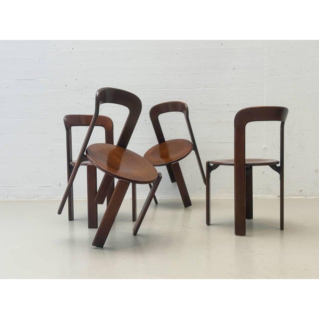 Chairs in Stained Wood by Bruno Rey for Dietiker, 1971 For Sale - Image 16 of 16