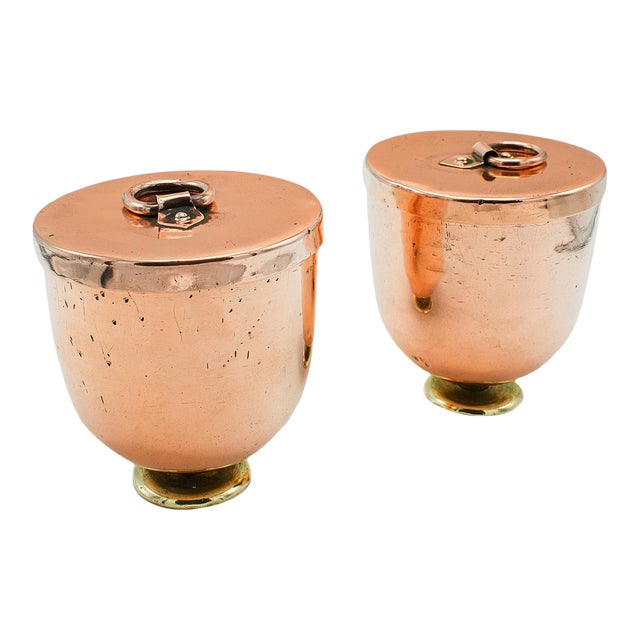 1880's Pair of Antique Ice Cream Mould For Sale