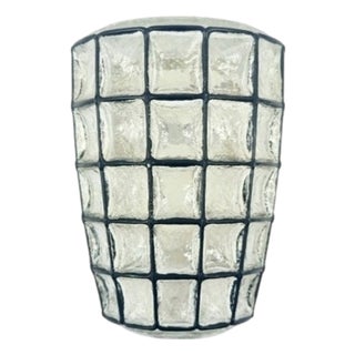 Mid-Century Modern Glass Wall Light from Limburg, Germany, 1970s For Sale