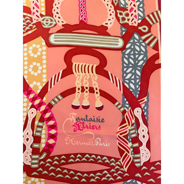 Hermès Fantaisie D’etriers Silk Scarf 2022 Designed by Jamin Virginie For Sale - Image 9 of 12