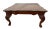 Chippendale Vintage Cocktail Coffee Table Ball Claw Legs Large Square Shape Chippendale For Sale - Image 3 of 12
