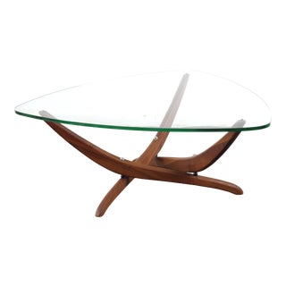 1960s Mid Century Modern Forrest Wilson Glass Coffee Table For Sale