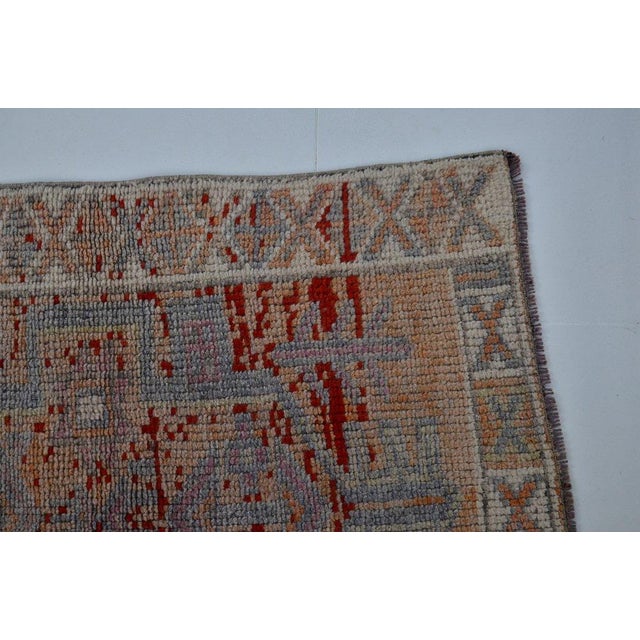 Antique Decorative Oushak Wool Runner Rug For Sale In Phoenix - Image 6 of 10