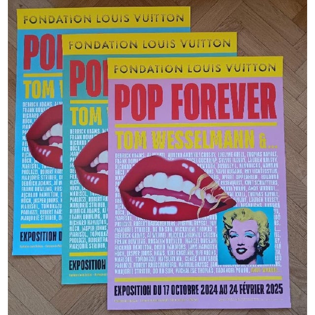 After Tom Wesselmann, Original Pop Forever Exhibition Posters, 2024, Prints, Set of 3 For Sale - Image 6 of 6