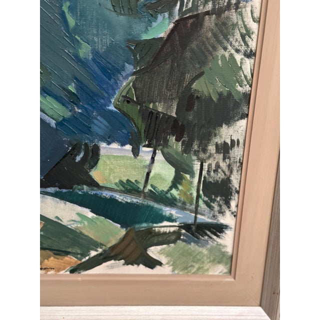 Gustav‑Adolf Johansson, Abstract Forest, 1960s, Oil on Canvas, Framed For Sale - Image 4 of 15