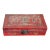 Antique Late Qing–Early Republic Chinese Red Leather Wedding Box With Double Happiness Motif, C. 1900 For Sale