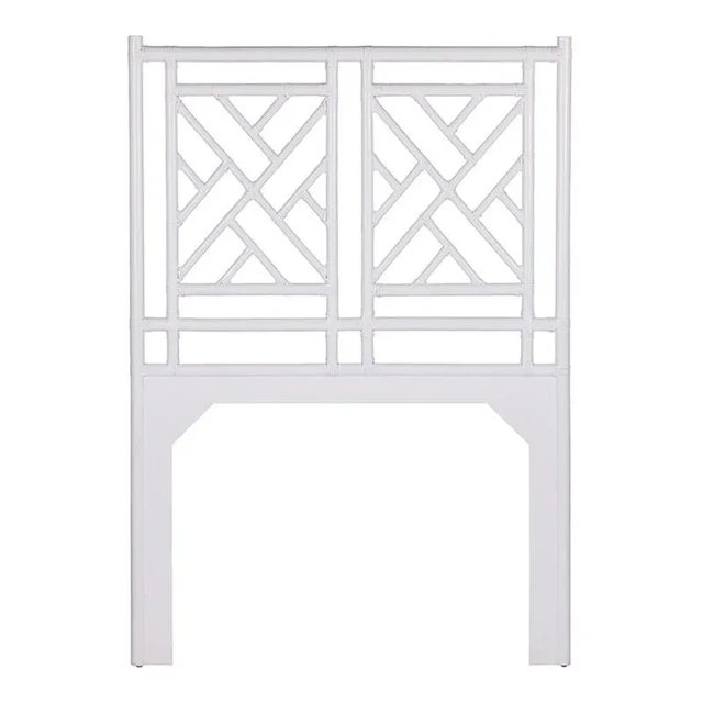 Chippendale Chippendale Headboard Twin - White For Sale - Image 3 of 3